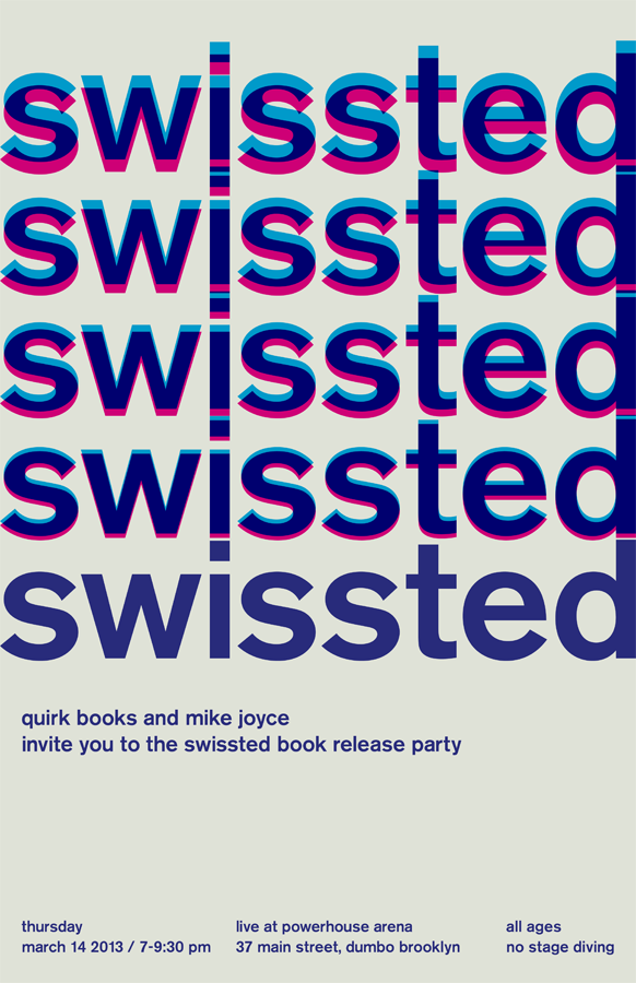 Book Launch: Swissted by Mike Joyce