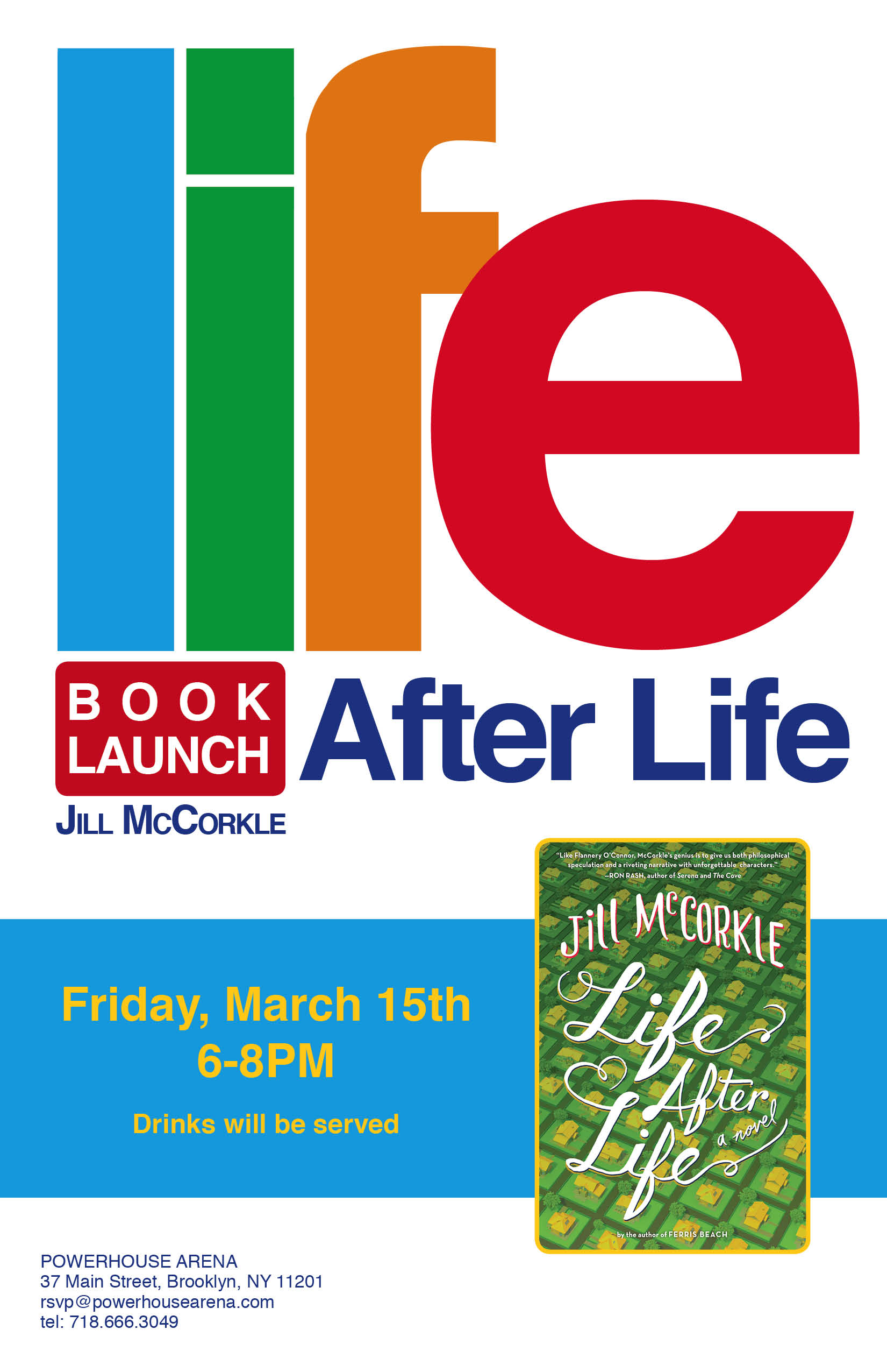 Book Launch: Life After Life by Jill McCorkle with Christine Schutt