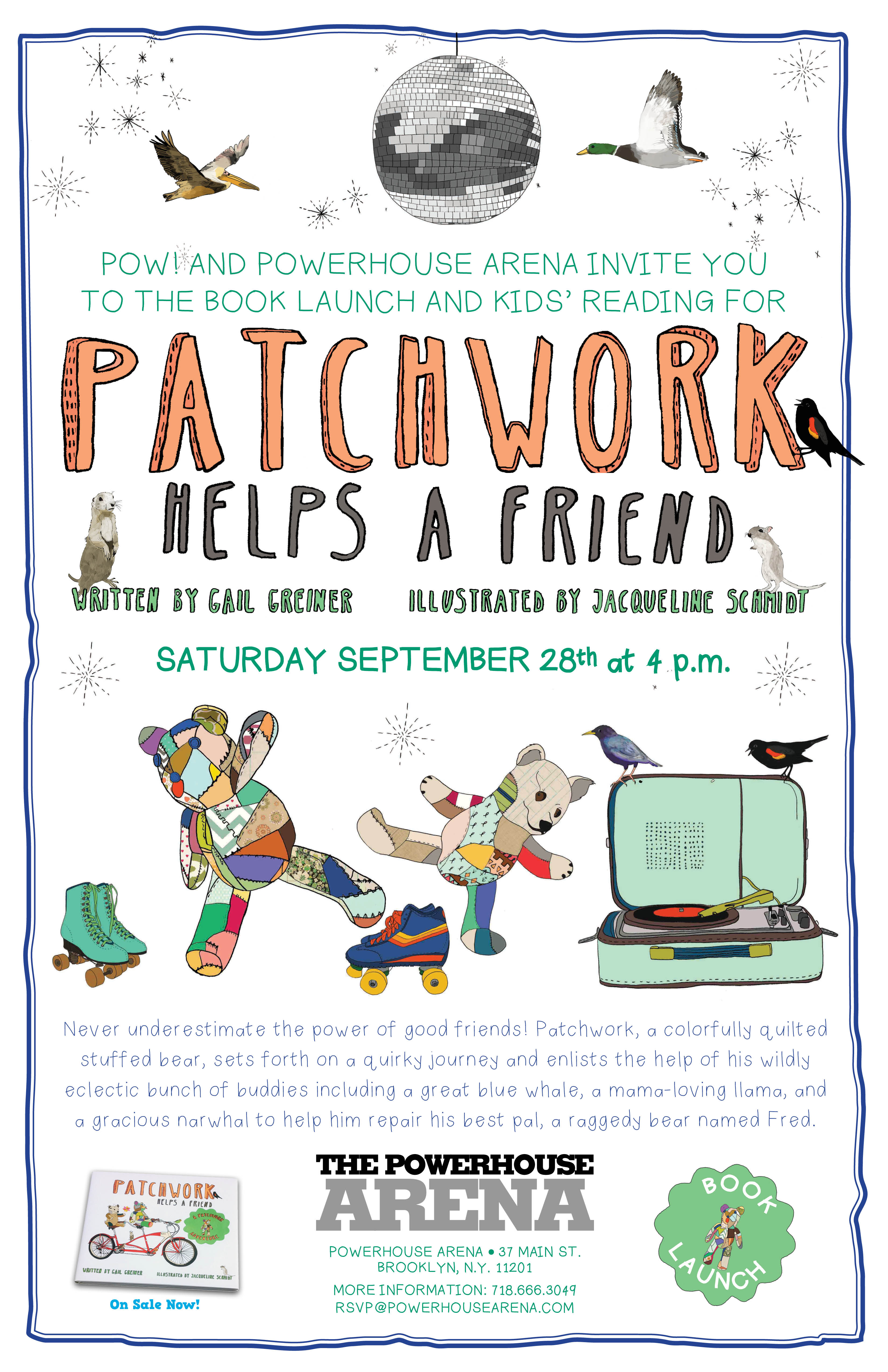 Book Launch: Patchwork Helps a Friend illustrated by Jacqueline Schmidt 