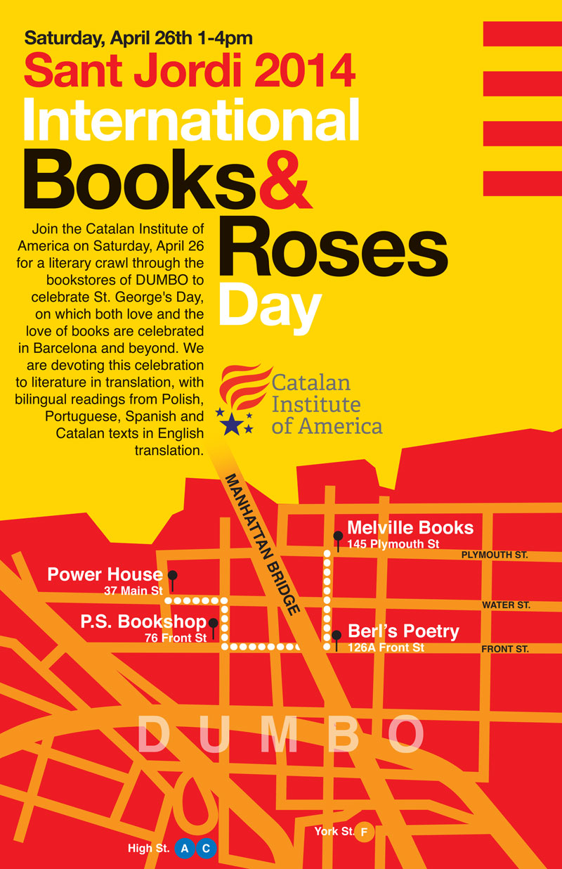 Sant Jordi 2014 - Brooklyn Literary Crawl