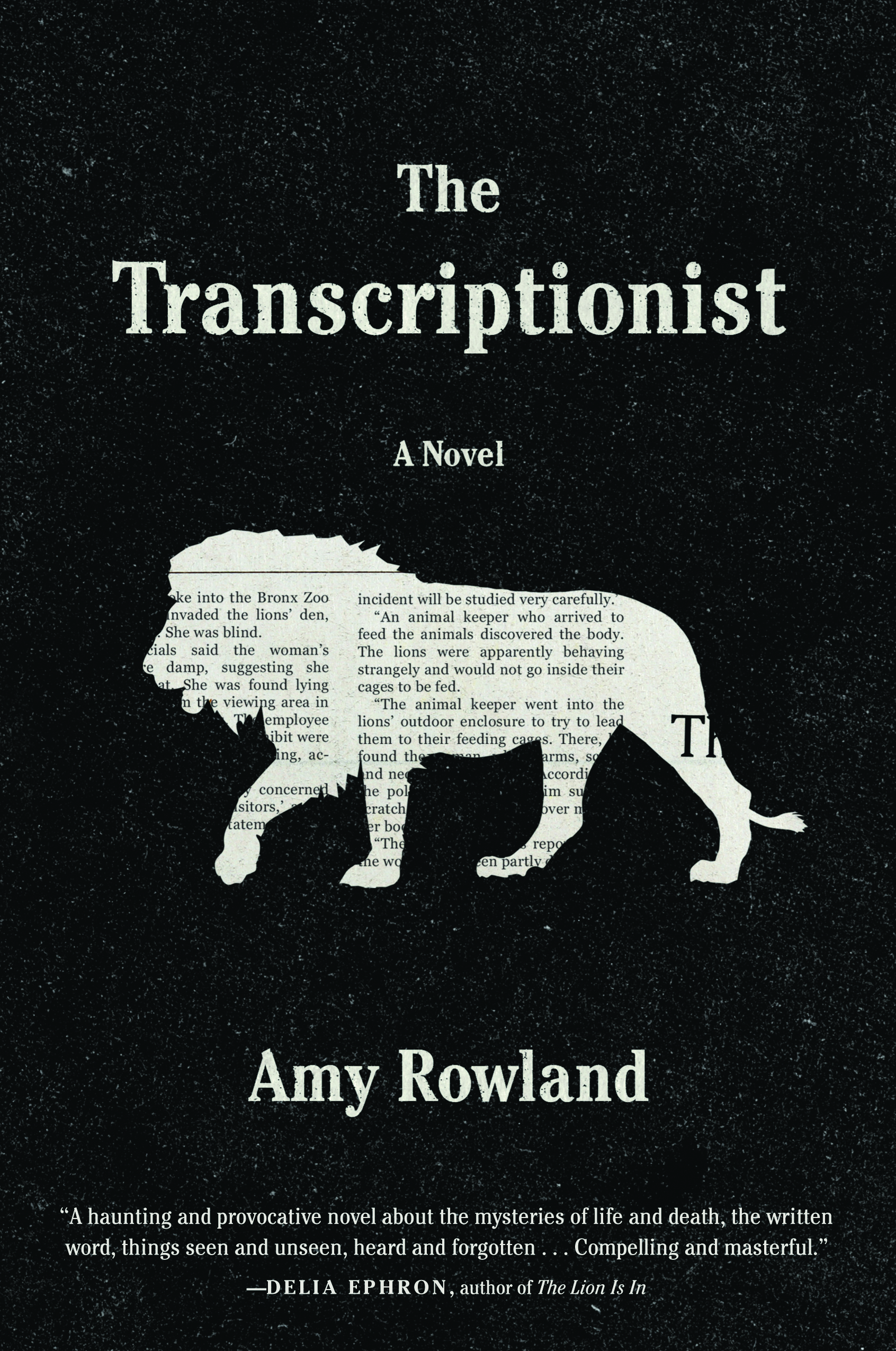 Book Launch: The Transcriptionist by Amy Rowland