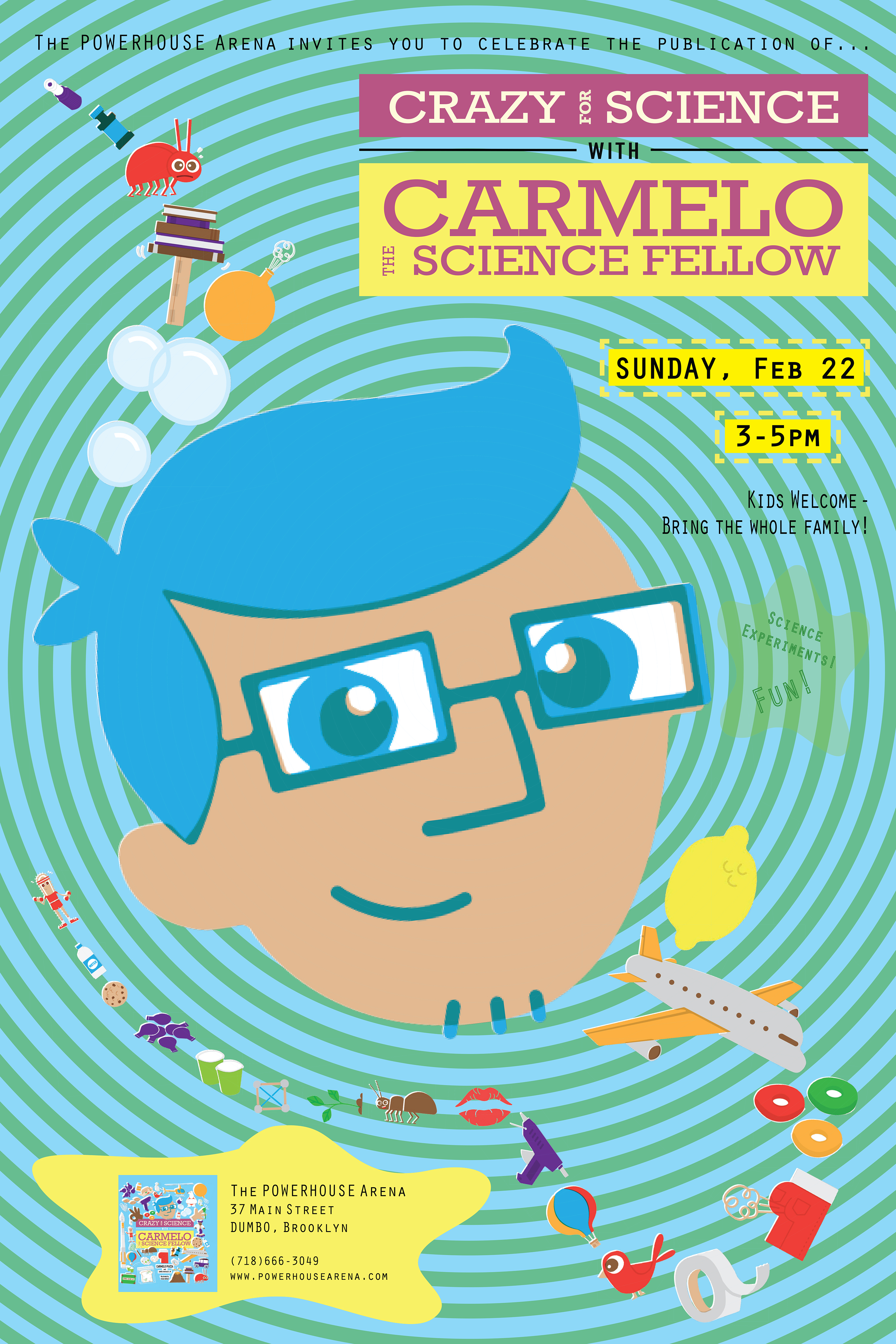 Kids Book Launch: Crazy for Science with Carmelo the Science Fellow