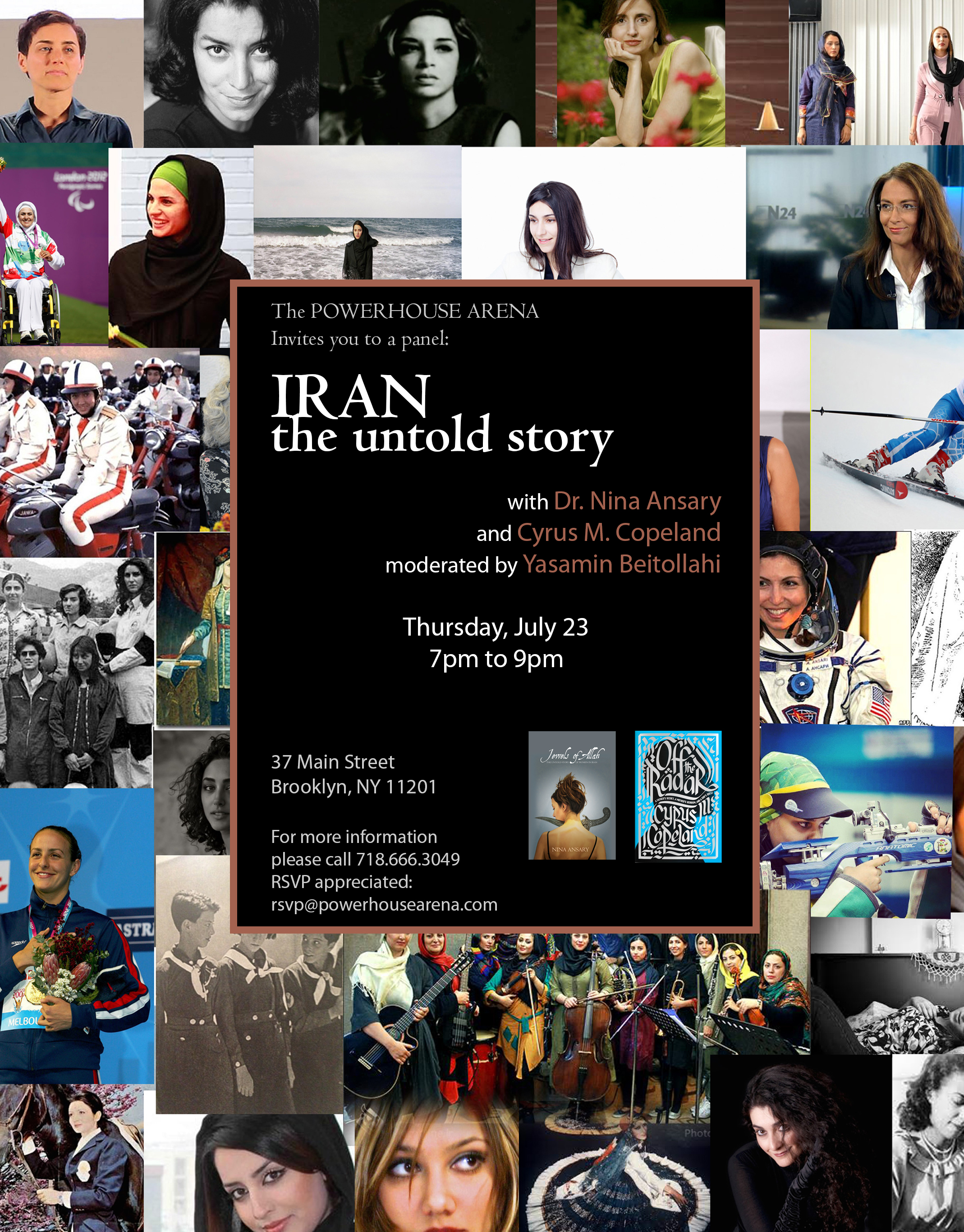 Book Launch and Panel Discussion: Iran – The Untold Story with Dr. Nina Ansary and Cyrus M. Copeland moderated by Yasiman Beitollahi
