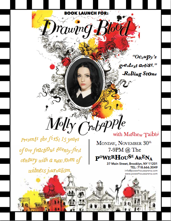 Book Launch: Drawing Blood by Molly Crabapple with Matt Taibbi