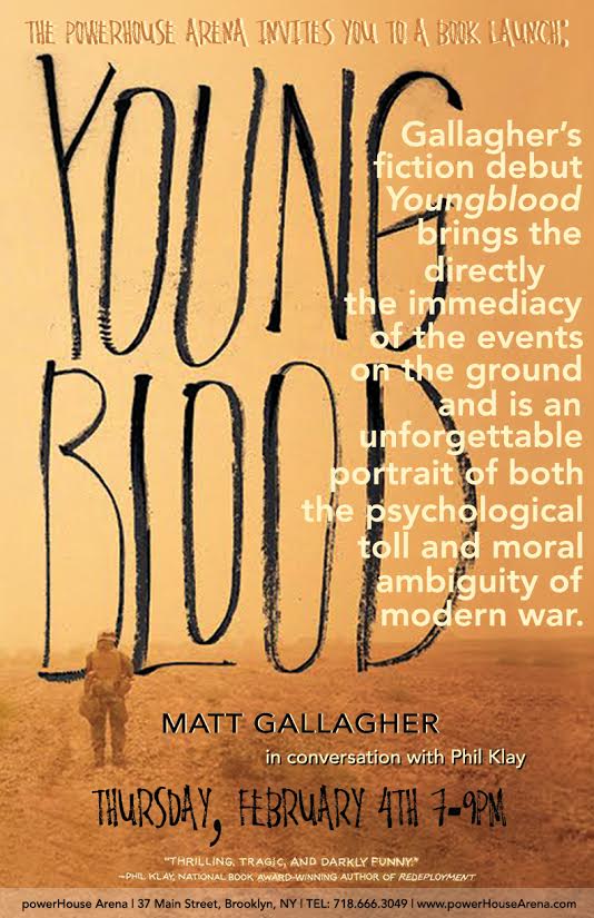 Book Launch: Youngblood by Matt Gallagher in conversation with Phil Klay
