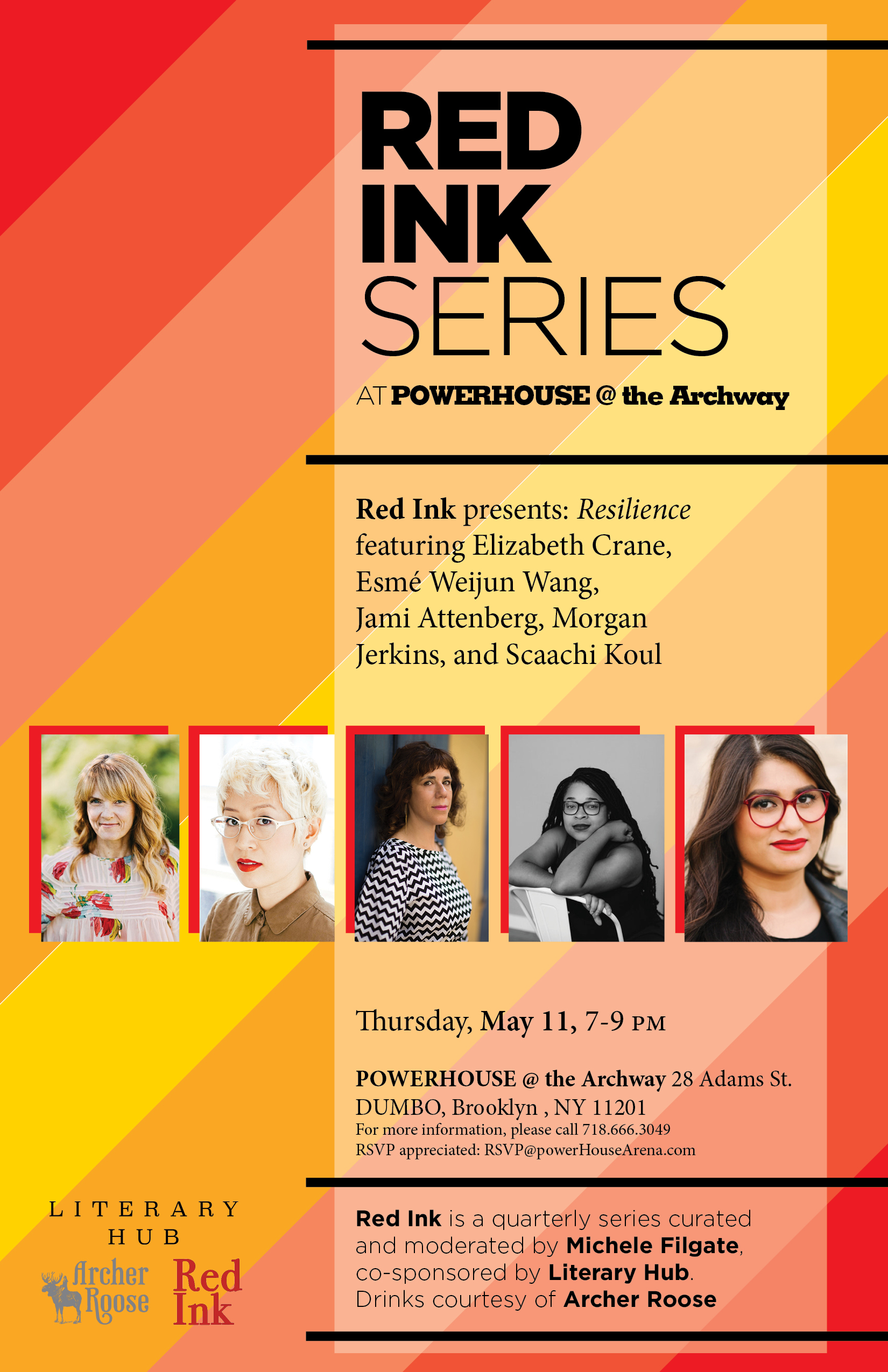 Red Ink Series: RESILIENCE — Hosted by Michele Filgate w/ Morgan Jerkins, Jami Attenberg, Esmé Weijun Wang, Elizabeth Crane & Scaachi Koul