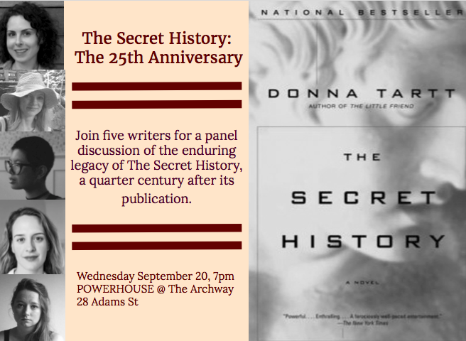 Literary Panel: 25th Anniversary of The Secret History by Donna Tartt