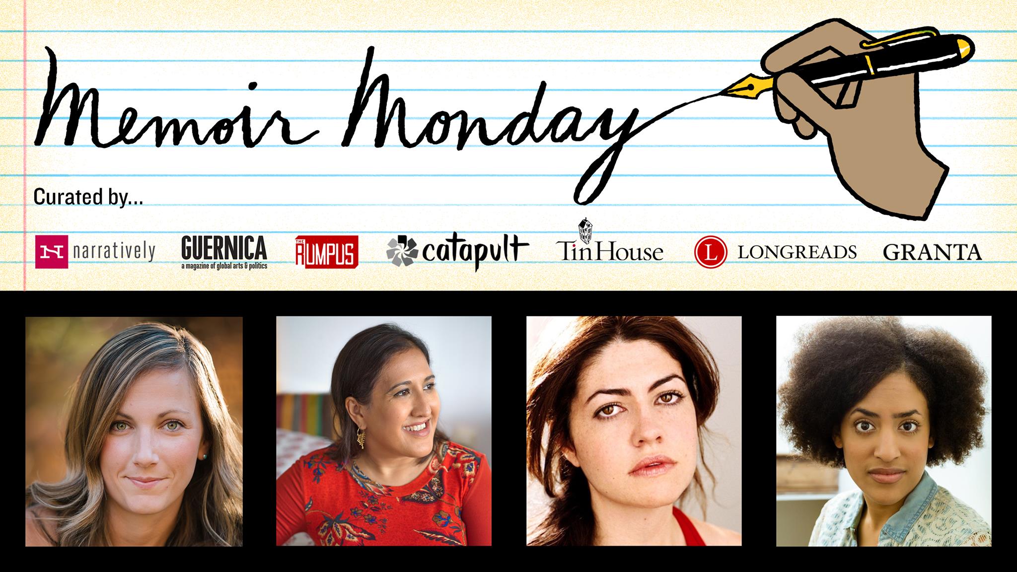 Memoir Monday: Featuring Tessa Fontaine, Kavita Das, Lacy Warner, & Brittany K. Allen — Hosted by Lilly Dancyger