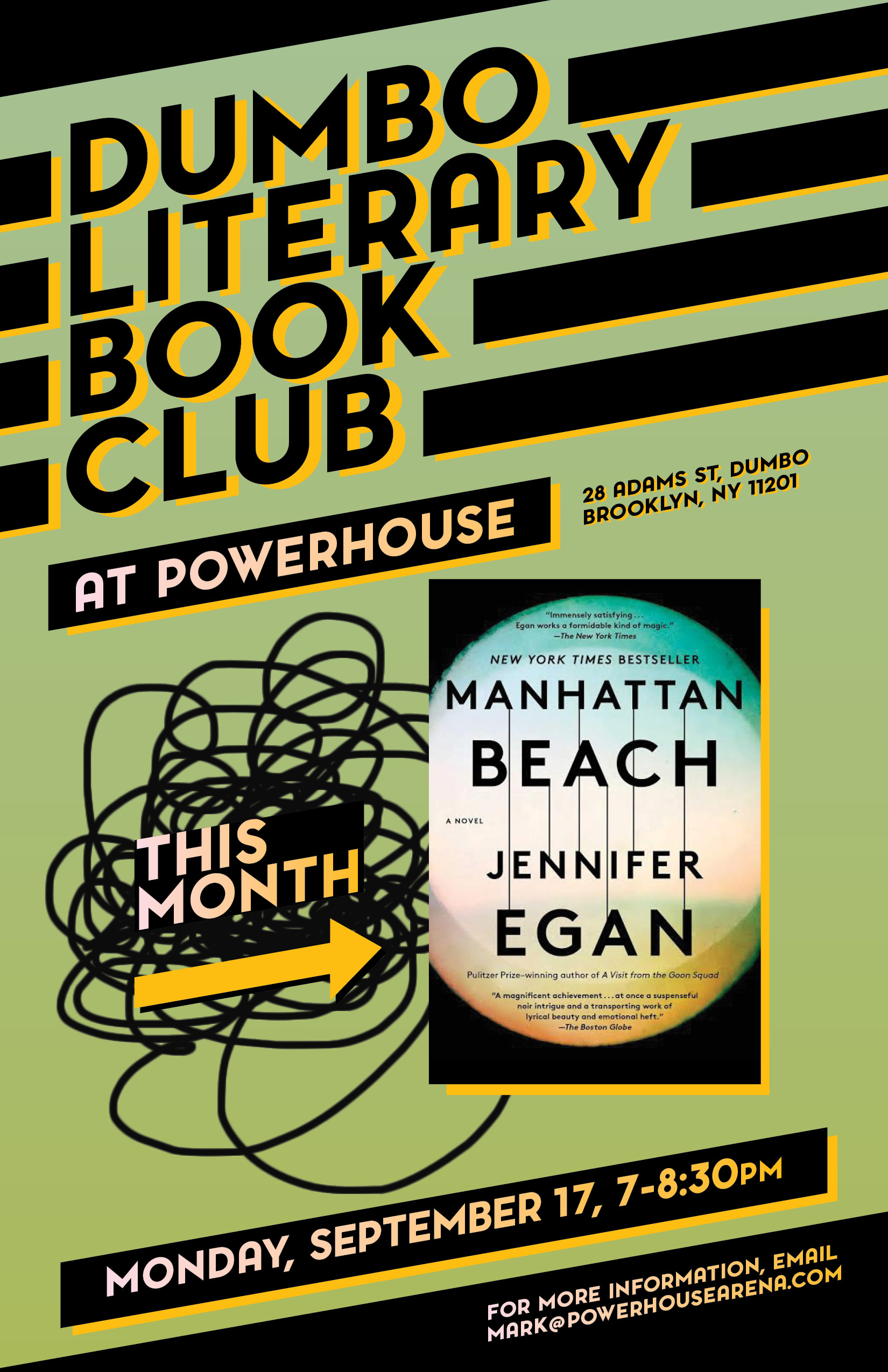 Dumbo Lit Book Club: Manhattan Beach by Jennifer Egan