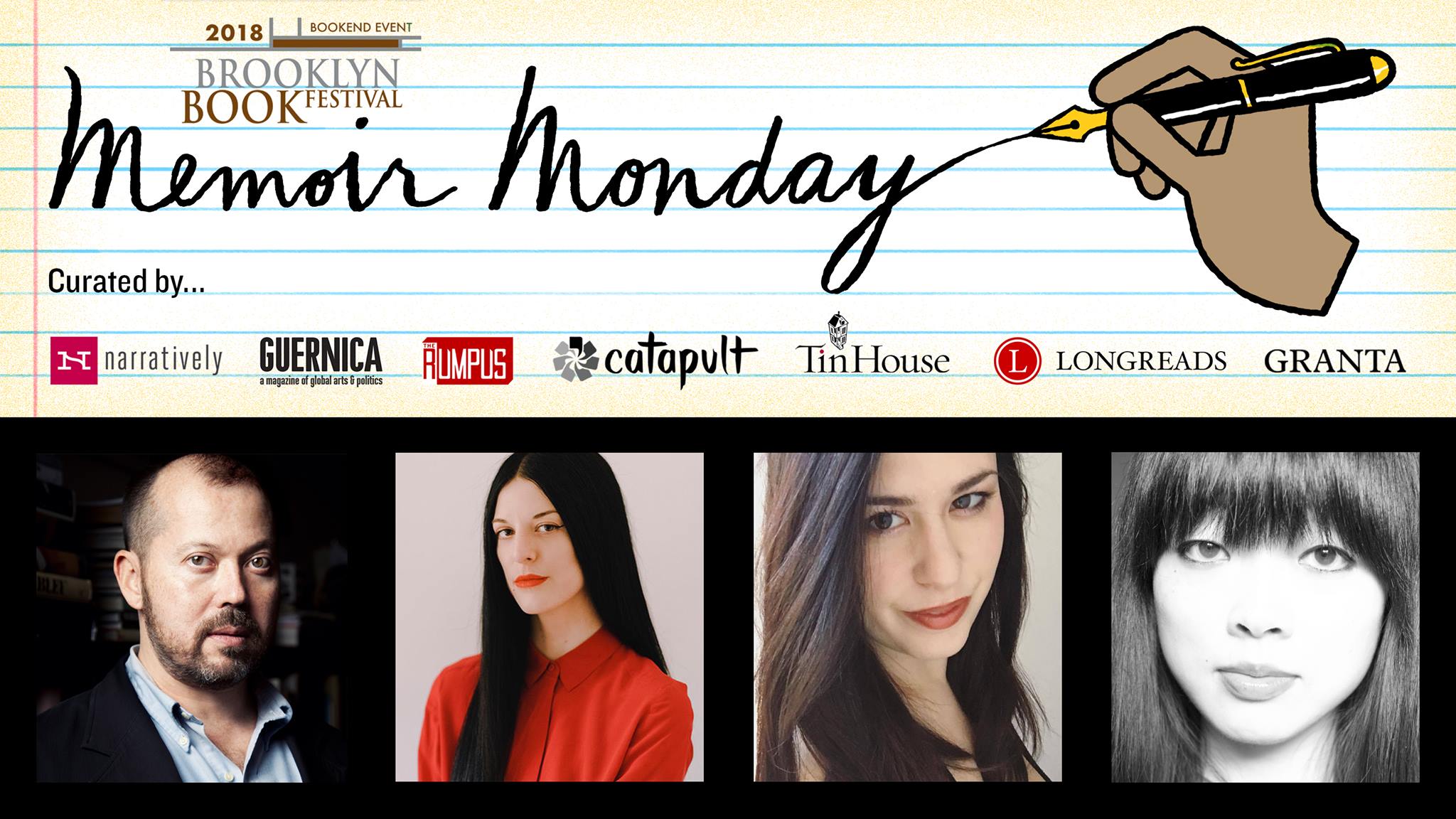BROOKLYN BOOK FEST BOOKEND EVENT: Memoir Monday: Featuring Chelsea Hodson, Tracy O'Neill, & Lisa Marie Basile — Hosted by Lilly Dancyger