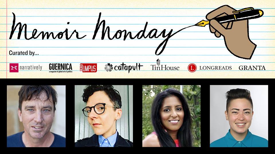 Memoir Monday: Featuring Readings by Sabrina Imbler, Nina Sharma, Alexandria Marzano-Lesnevich and Nick Flynn — Hosted by Lilly Dancyger