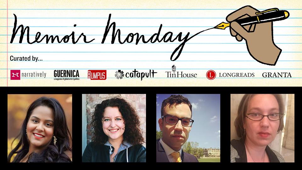 Memoir Monday with Krystal Sital, Jeanna Kadlec, Danny Rafinejad and Briallen Hopper