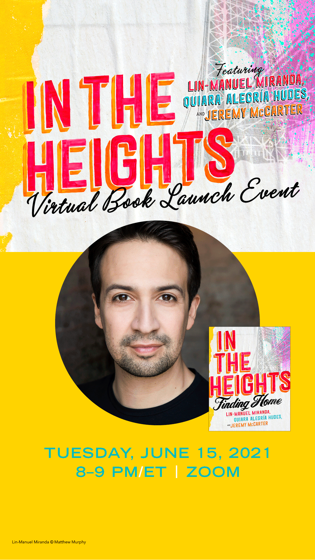 Virtual Book Launch: In The Heights by Lin-Manuel Miranda in conversation with America Ferrara