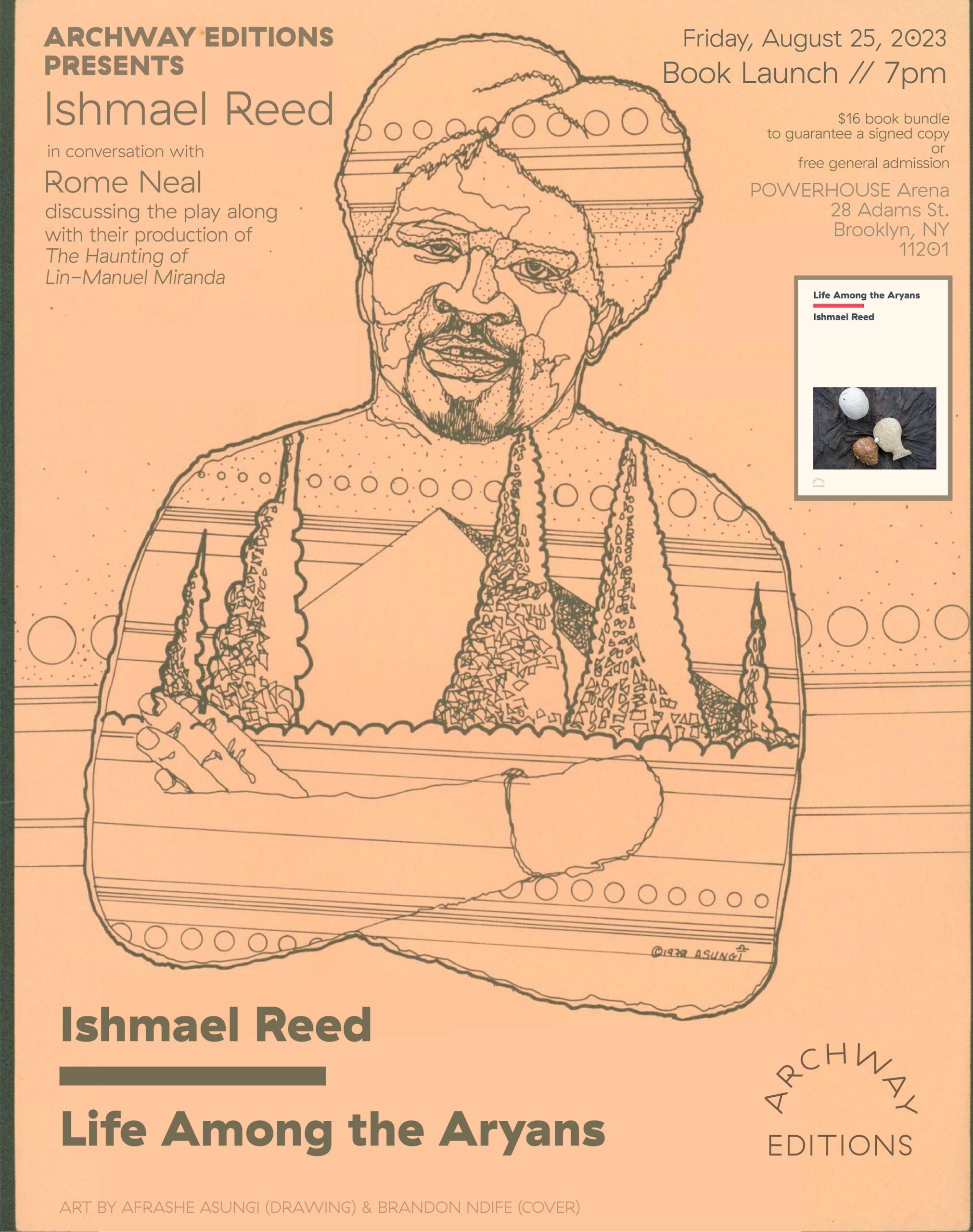 ARCHWAY EDITIONS presents the launch of LIFE AMONG THE ARYANS by Ishmael Reed in conversation with Rome Neal