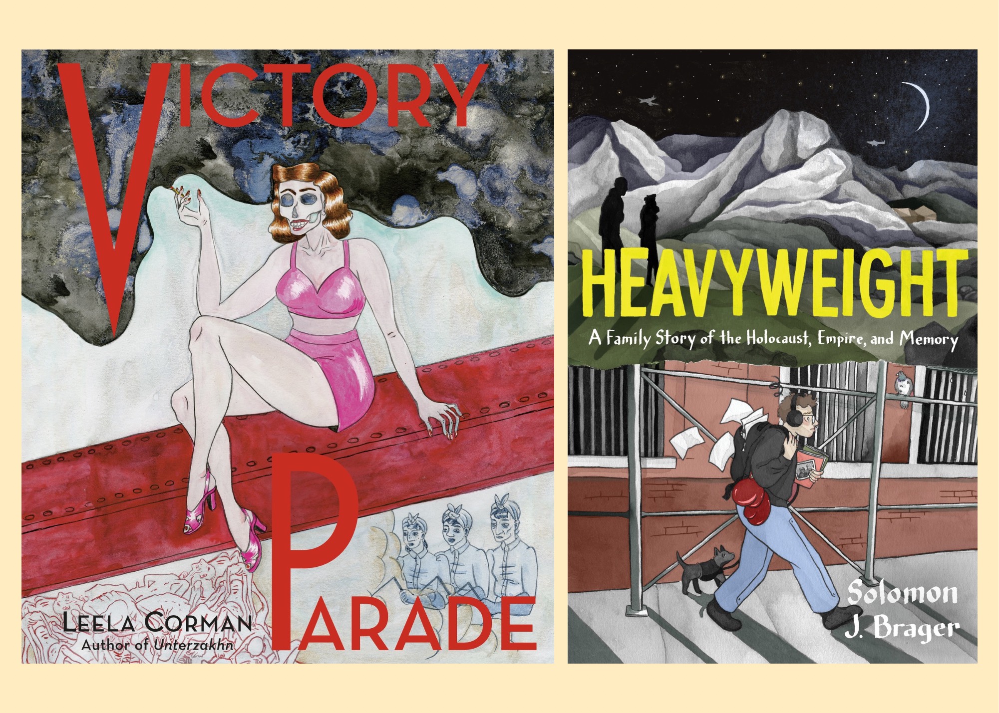 Dual Book Launch: Victory Parade by Leela Corman and Heavyweight by Solomon J. Brager with Arielle Angel