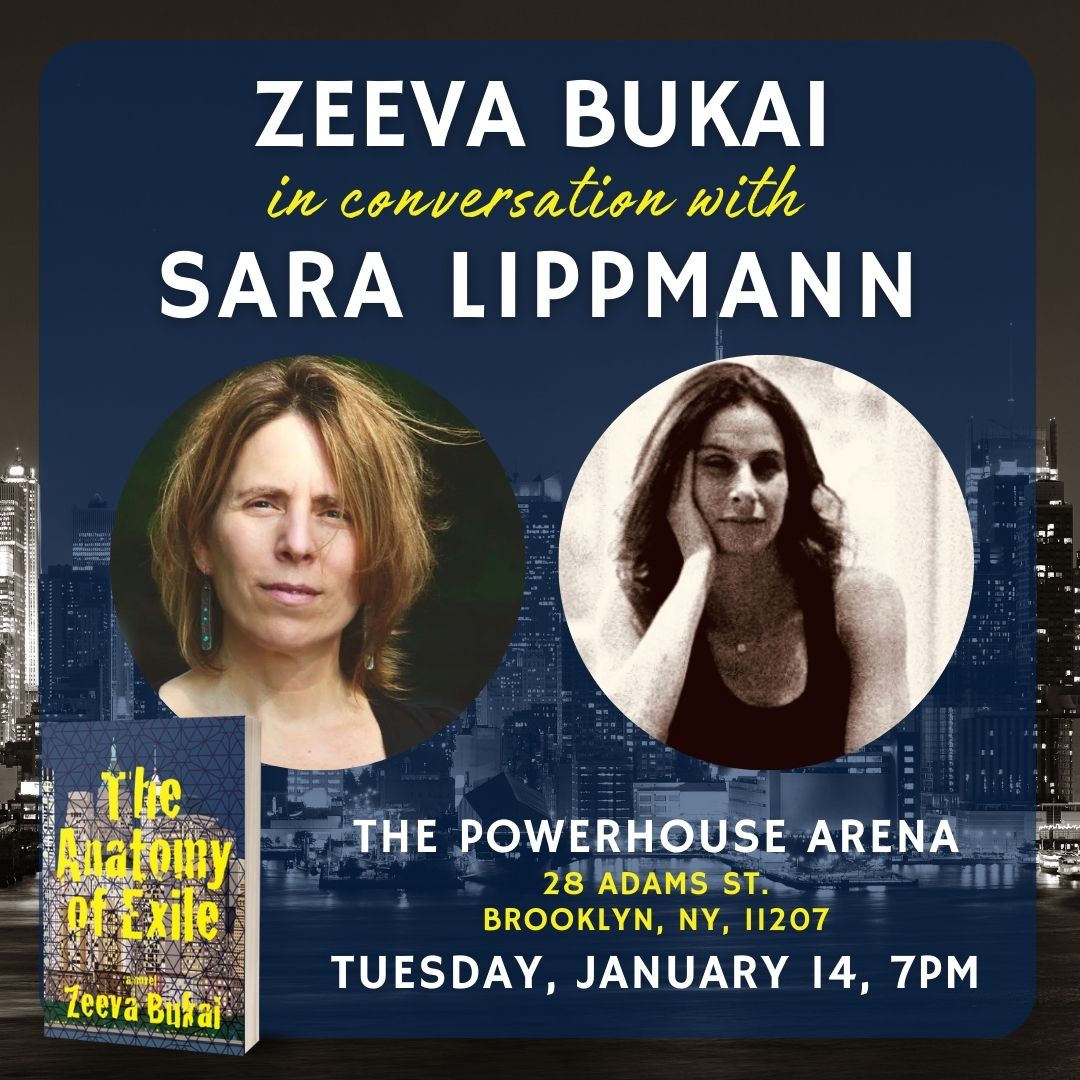 Book Launch: The Anatomy of Exile by Zeeva Bukai in conversation with Sara Lippman