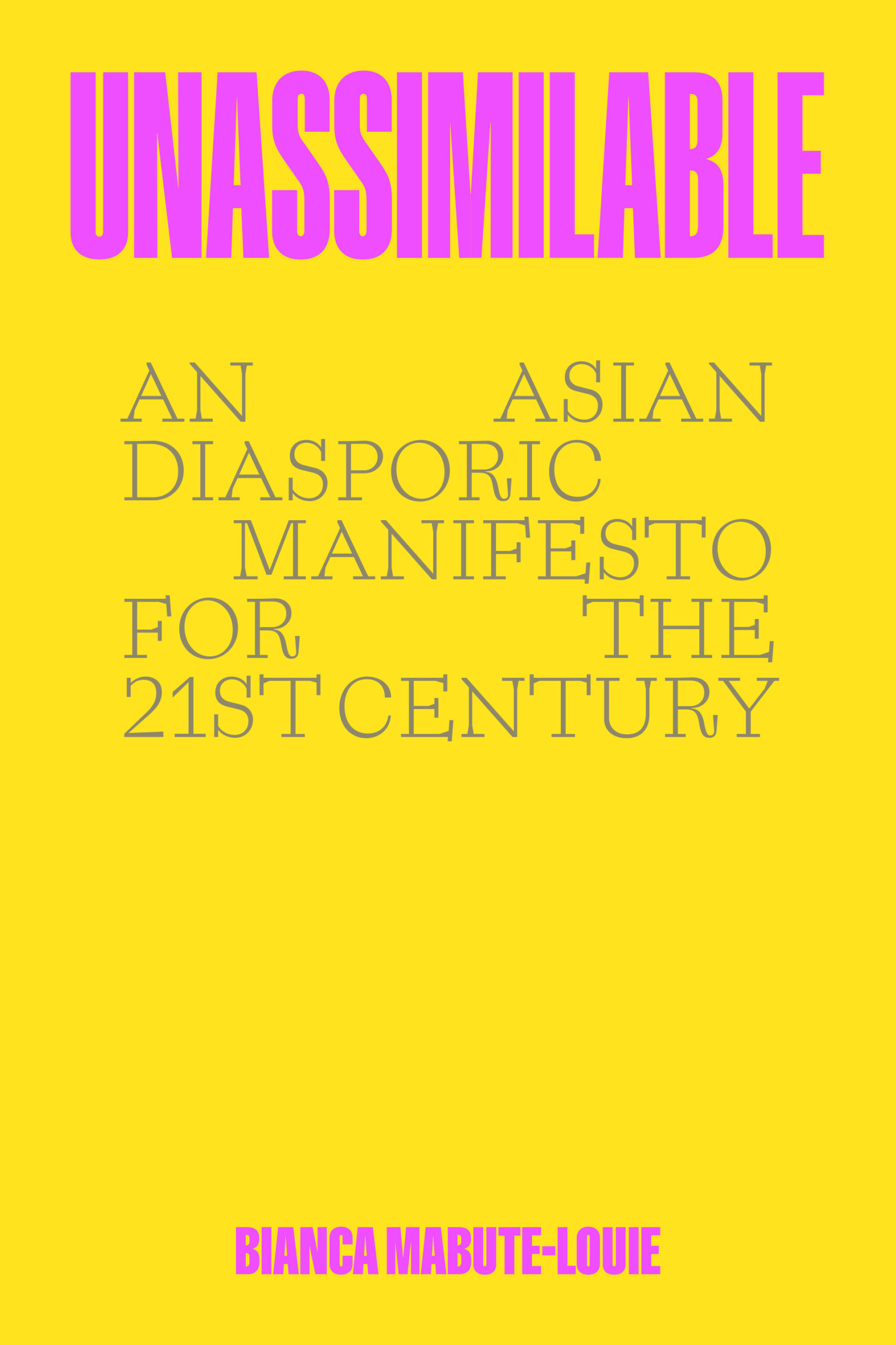 Book Talk: Unassimilable by Bianca Mabute-Louie in conversation with Malavika Kannan