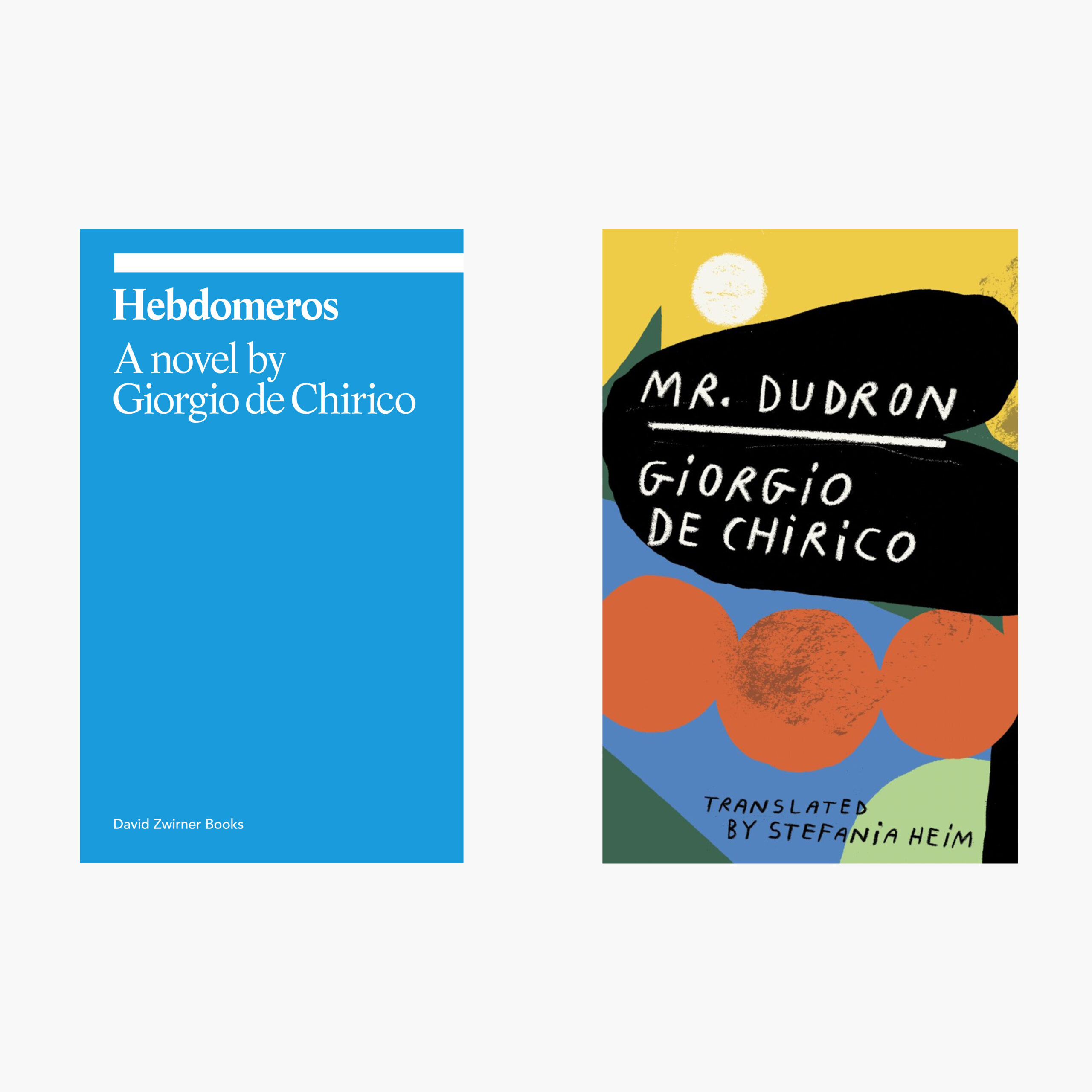 Book Launch: Hebdomeros and Mr. Dudron by Giorgio de Chirico with a conversation between Stefania Heim and Ara H. Merjian
